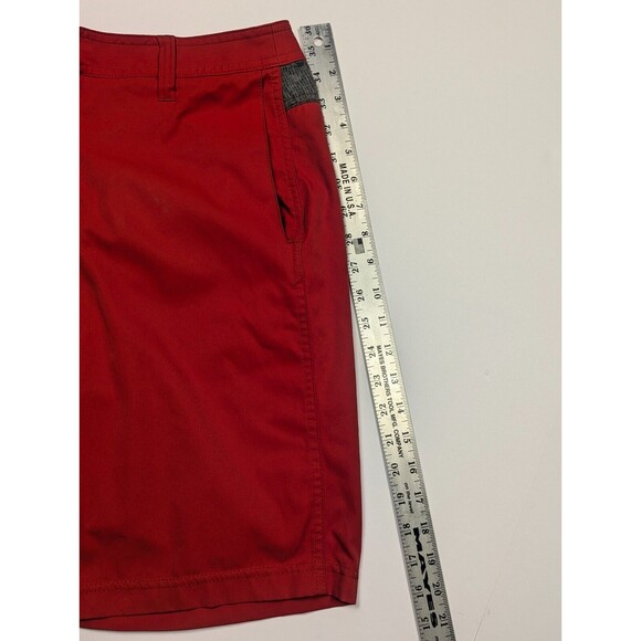 Kuhl Cargo Shorts Mens 34 Red 10 Inseam Polyester Outdoor Hiking Flat Front US - Picture 12 of 12